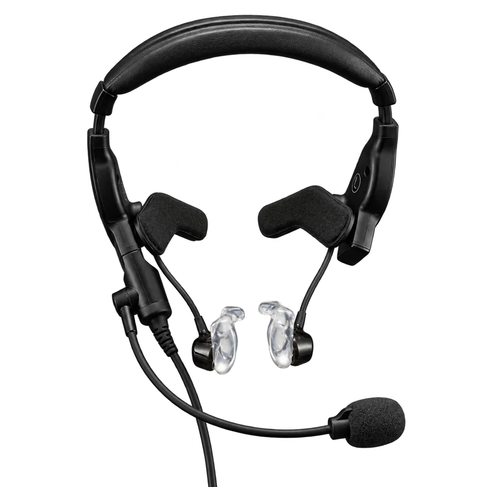 Sistema Bose ProFlight 2 com moldes auriculares transparentes